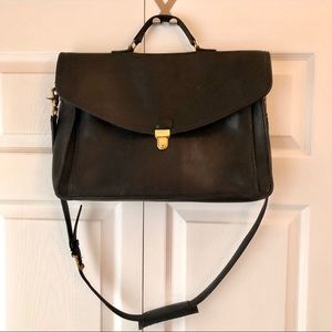 Black Vintage Coach Briefcase Bag